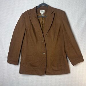 Chadwicks Brown Blazer Tailored Professional‎ Style